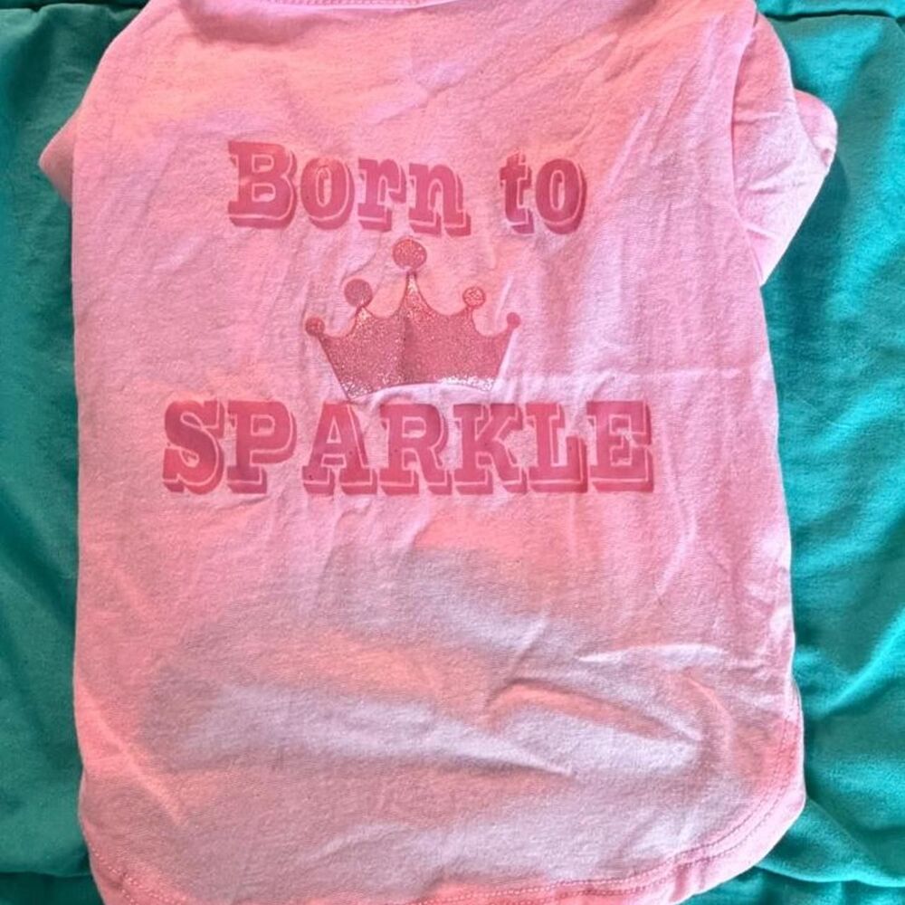 Born to Sparkle dog shirt